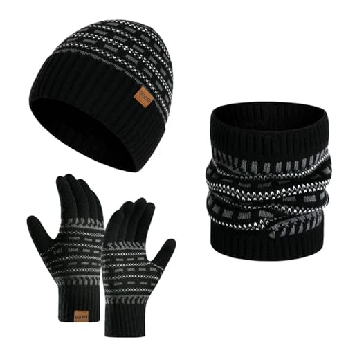 Bonnet écharpe gants hiver unisexe pour sorties urbaines et trajets quotidiens au chaud