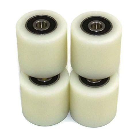 Smart Machines 4 Stück Nylon-Polyamid-Rollen, 40 mm Durchmesser, 40 mm breit, 8 mm stark, präzise gefräst Cover