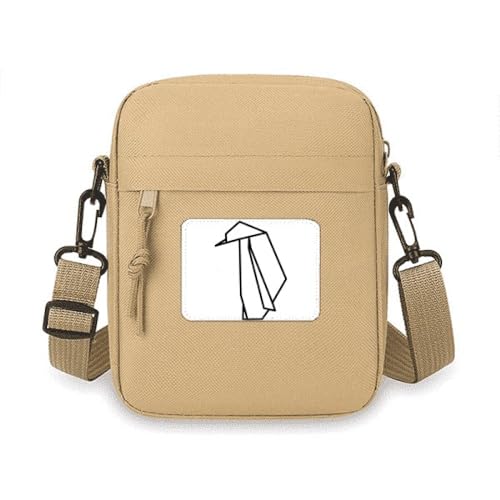 Sac à bandoulière portable et léger en forme de pingouin pour mobile