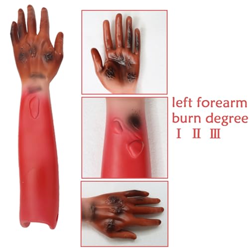 Image of 16PCS Trauma Manikin Moulage Kit Trauma Evaluation Set Burn /Wound Module for First Aid Trauma Care Training for Full Body CPR Manikin