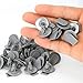 PAGOW 25pcs Wheel Arch Trim Clips, Exterior Plastic Fender Replace OEM: 07-13-2-757-821 Accessories for Mini Cooper R50 R52 R53 R56 - Grey