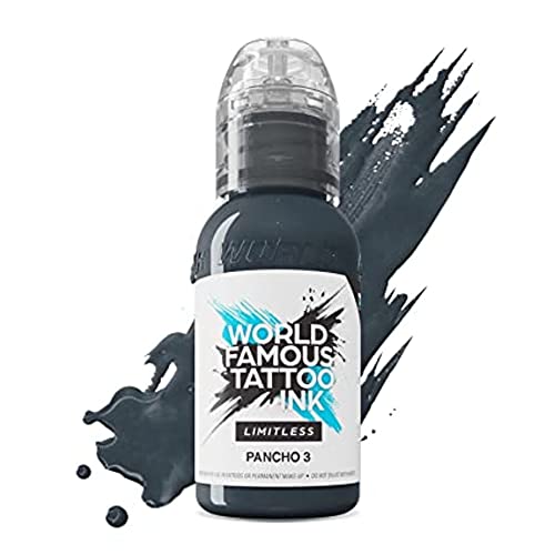 Pancho 3 World Famous Tattoo Ink Limitless encre de tatouage de haute qualité conforme REACH 30 ml