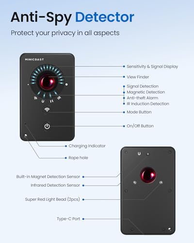 Minicoast Hidden Camera Detectors, Bug Detector Spy Camera Finder thumb #3