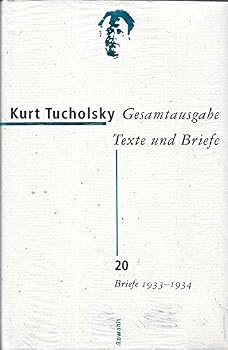 Gesamtausgabe, Texte und Briefe, 22 Bde., Bd.20, Briefe 1933-1934