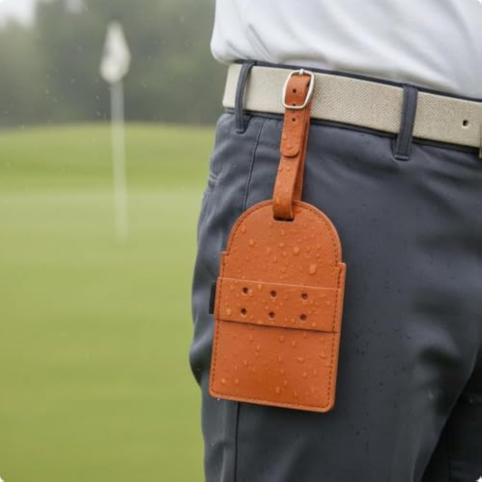 Tee Holder Pouch Waterproof Golf Tee Case, Orange