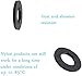 ManYee 350 Pcs Arandelas Planas de Nylon Arandelas de Plastico Redondas Arandela...