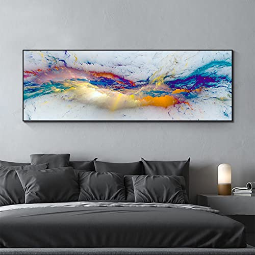 Art moderne abstrait encadré pour salon afin de moderniser un mur vide