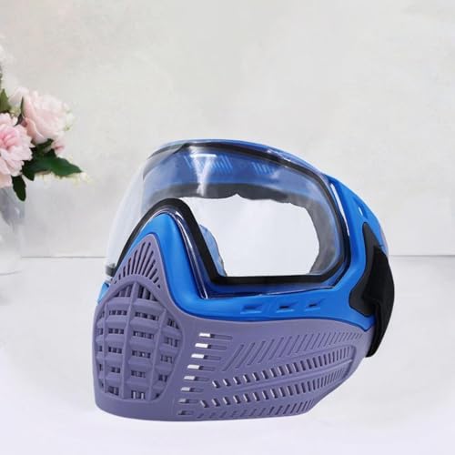 Aosekaa Fencing Mask Protective Gear Kendo Comfortable Universal Fencing Face Protection Face Cover for Training Sports Masque, Blue Gray