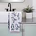 SKL Home Seagull Sam Hand Towel 2pc Set for Bath/Kitchen/Bar & Gift, White