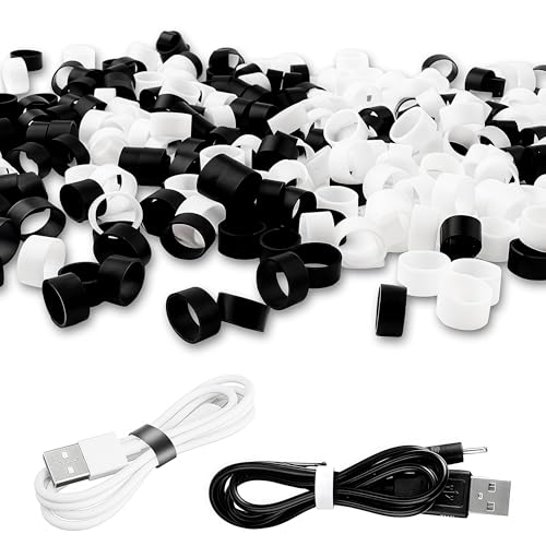 Top Cable Management Solutions for Clean Desk Setups Reviewed 6 240 Pcs Mini Silicone Cable Ties, 0.3 Inch Flat Reusable ...
