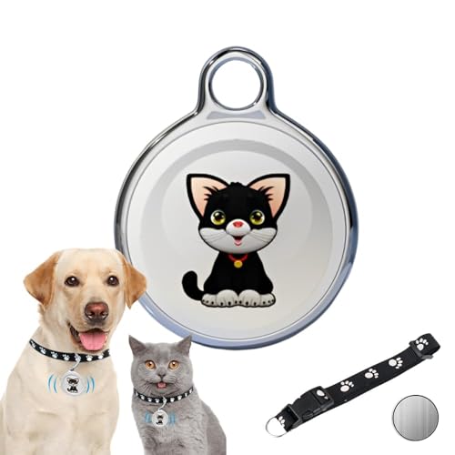 CJBIN GPS Tracker Katze, Katzen Tracker, Mini Hunde Trackers mit Halsband, Tractive GPS Trackers für Katzen, Wasserdichter Haustier trackers,...