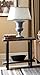 Pomona 27-Inch Wood End Table in Rustic Natural Finish with Metal Legs - 2-Tier Modern Farmhouse Side Table for Home Décor or Accent in Living Room, Bedroom, and Office by Alaterre Furniture