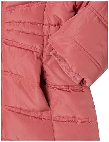 Calvin Klein Girls' Long Length Hooded Puffer Jacket With Fleece Lining, Mauvewood, 6 #TOP5