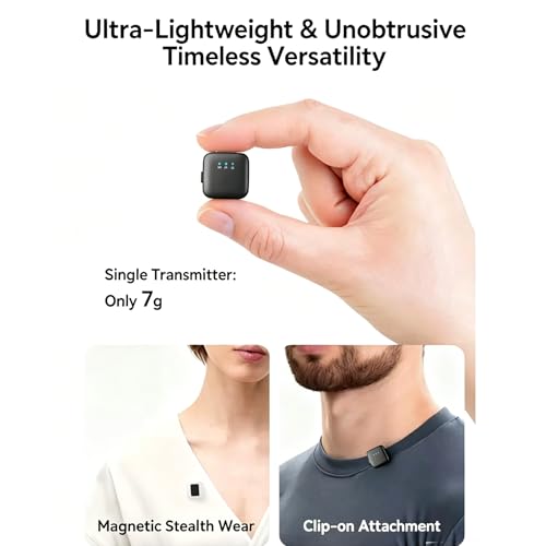 Mini micrófono inalámbrico Goodir Mic 2 para iPhone y Android con cancelación de ruido 5