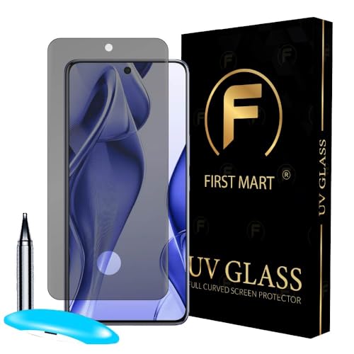 Image of FIRST MART UV Privacy Tempered Glass for Vivo V50e | Anti-Spy 9H Curved Screen Protector, Edge-to-Edge, Case-Friendly | 1 Pack