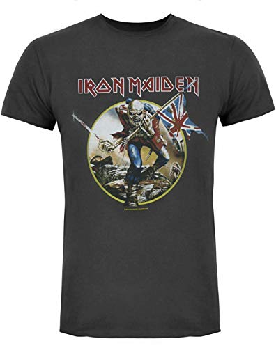 Amplified Iron Maiden Trooper Men's T-Shirt Charcoal