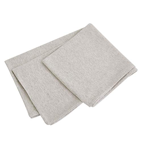 Oubonun 100% Jersey Cotton Body Pillow Cover with Zipper - Luxury Soft Removable Pillow Case - Long Fuzzy - Knitted (Cream, 21