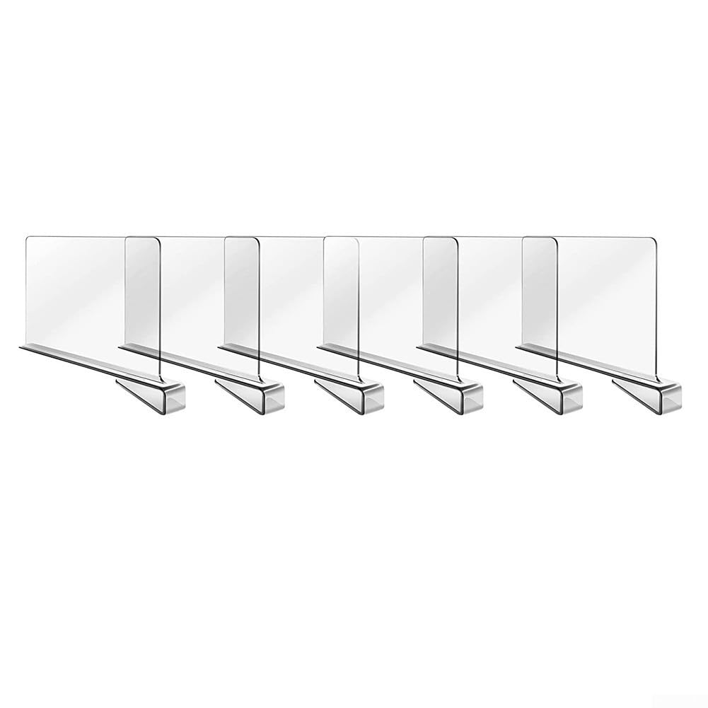 Séparateurs de placard en acrylique pour organiser dressing et bibliothèque de chambre
