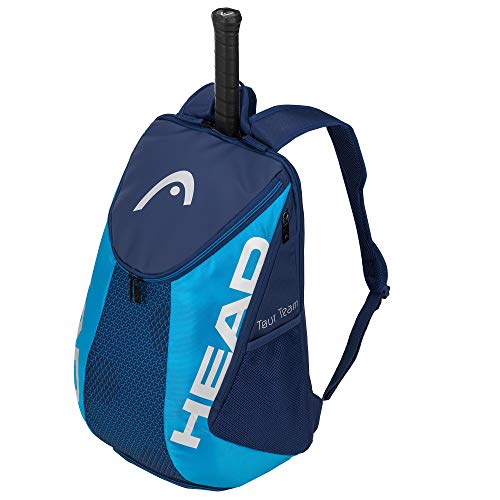 HEAD Tour Team Tennis Backpack 2 Racquet Carrying Bag w/Padded Shoulder Straps & Shoe Compartment - Navy Blue One Size