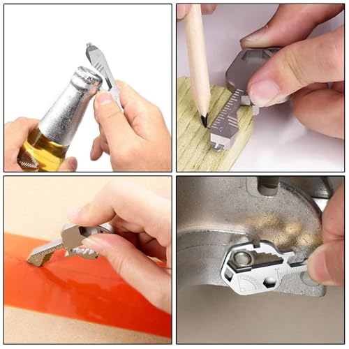 24-in-1 Stainless Steel Keychain Multi Tool with Bottle Opener - Image 4