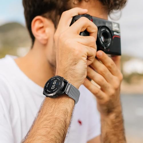 Correa nylon 26mm compatible con Fenix 8 51mm pulsera reemplazo sport 7