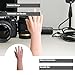 Realistic Black Vinyl Male Hand Model for Watch & Ring Display, Photography Prop, and Industrial Glove Testing - 30 x 12 x 6 cm