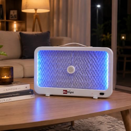 Image of Mr. Right GLOWTRAP | Rechargeable UV LED Bug Zapper Lamp | Portable Mosquito & Fly Killer with 2000mAH Battery | USB Type-C Charging