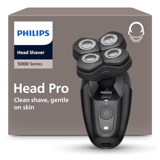 Philips Pro-hoofdscheerapparaat 5000-serie — scheerapparaat mannen en vrouwen om het hoofd kaal te scheren, 360° flexibele kop en ComfortCut-mesjes, glad scheerresultaat, zacht voor de huid, HS5980/15