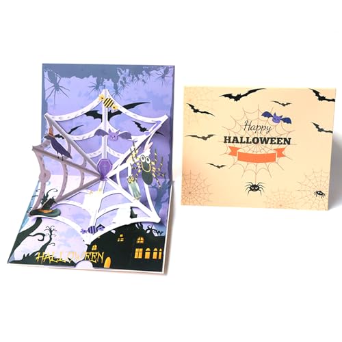ENJOYPRO Halloween Card, 3D Pop Up Handmade Halloween Greeting Ca...