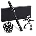 Hereneer Penna Magnetica, Penna a Sfera Giocattolo a Blocchi Magnetici, Decorazione per Ufficio, Penna Giocattolo Combinata, Set Regalo Creativo (Nero)