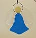 Blue Angel Handmade Fused Glass Sun Catcher Christmas Ornament