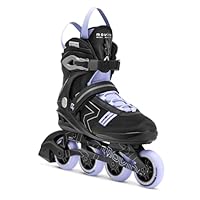 Movino Inline Skates | Cruzer B4 | Fitness Rollschuhe | Damen Herren Inliner | Inliner für Erwachsene | Inlineskates mit Schnellschnürsystems und Reflexionselemente | Roller mit Aluminium Kufe