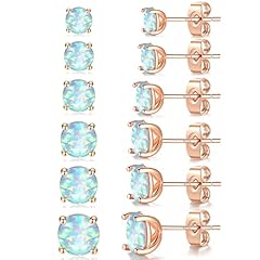 2mm-7mm White Fire Opal-Rose Gold