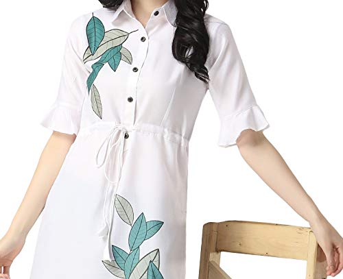 Image of OM SAI LATEST CREATION Designer Slub Cotton Fully Stitched Anarklai Kurti for Women & Girls on Jeans Palazzo or Skirt (Plus Size Upto 2XL)-(Grey)