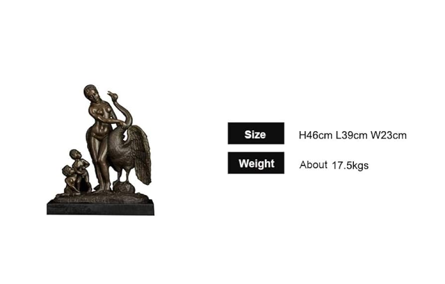 女性と子供のブロンズ風彫刻 約49cm 女性と子供のブロンズ風彫刻