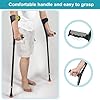 Antdvao Forearm Crutches Pair, Folding Forearm Crutches Adults Lightweight Adjustable, with Rubber Handles, Comfortable Grip and Wear-Resistant