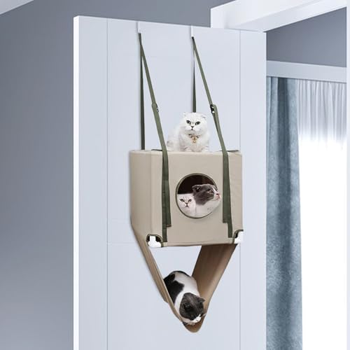 Hamac mural pour chat double couche : la solution gain de place et repos - 4