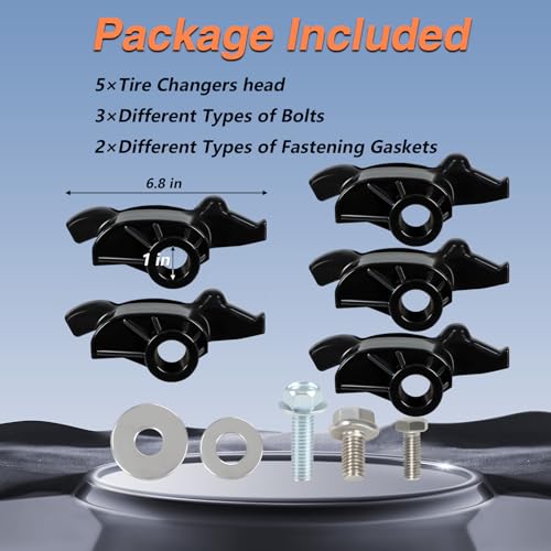 Image of Tire Machine Changer Mount Head Tool Nylon Plastic Tire Mount /Demount Head Compatible with Coats Tire Changers Replace#:8182960 183061(5PCS)