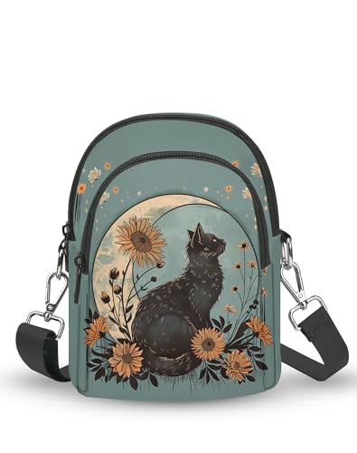 Small Crossbody Bags for Women Cat Casual Cell Phone Purse Lightweight Crossbody Purses Fashion with Adjustable Strap