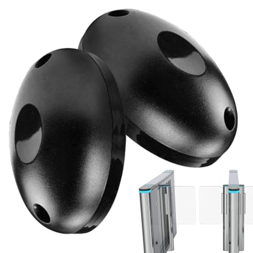 Sistema de sensor de puerta, 12 V, diseño impermeable, detección de movimiento, construcción antisturdy, (1 par, negro), perfecto para puertas de seguridad y puertas de protección