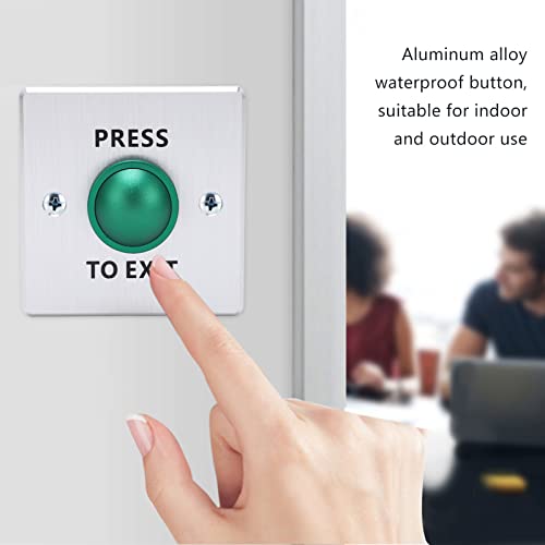 Sonew -Duty Stainless Steel Push-to-Exit Button for Access Control Systems - NO/NC/COM Door Release Switch, 12-24V DC Compatible - Image 4