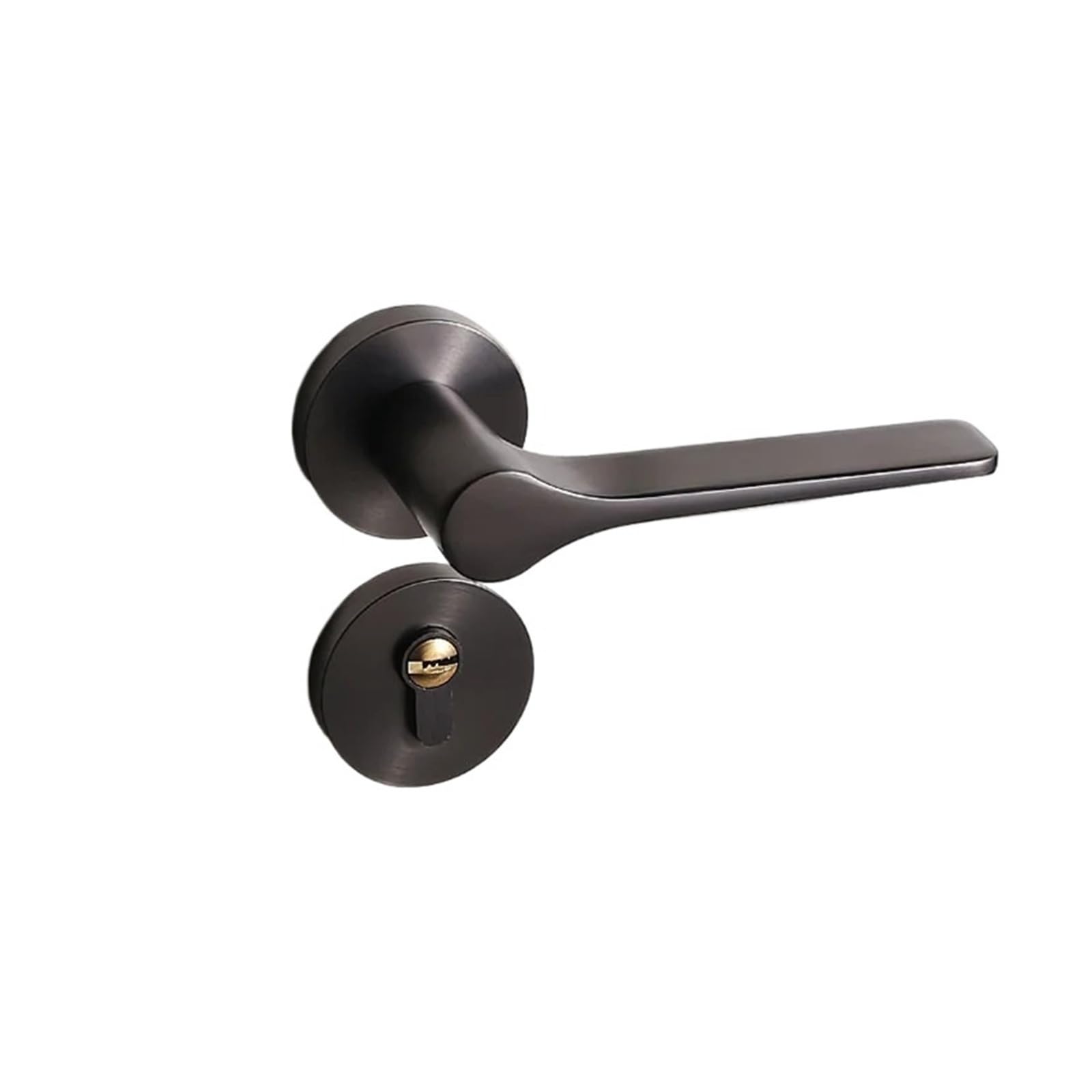 OPTEPYOE Household zinc Alloy Bedroom Door Handle Silent Wooden Split Lock