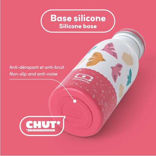 Gourde isotherme enfant 350 ml MONBENTO MB Cooly rose