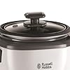 Russell Hobbs Electric Rice Cooker - 2kg (14 Portion - 145g per serving) Removable non stick bowl, Dishwasher-safe bowl & lid, Steamer basket, measuring cup & spoon inc, Energy Saving, 500W, 27040
