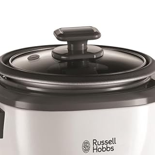 Russell Hobbs Electric Rice Cooker - 2kg (14 Portion - 145g per serving) Removable non stick bowl, Dishwasher-safe bowl & lid, Steamer basket, measuring cup & spoon inc, Energy Saving, 500W, 27040