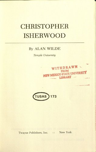 Christopher Isherwood B001MS3LB4 Book Cover