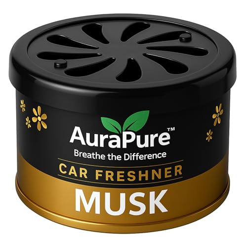 Image of 100g Musk Car Perfume Gel | Long-Lasting 40 Days Gel Air Freshener | Premium Musk Scent for Car Dashboard & Interiors | Leakproof Jar | Odour & Smoke Remover