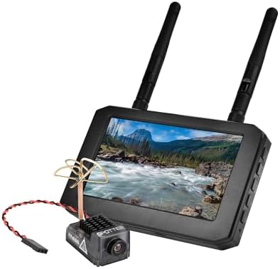 MONITOR & SPOTTER V2: 4.3" FPV DISPLAY W/ DVR, 5.8GHZ 40CH 20-200MW, 170 FOV 700TVL FPV CAM