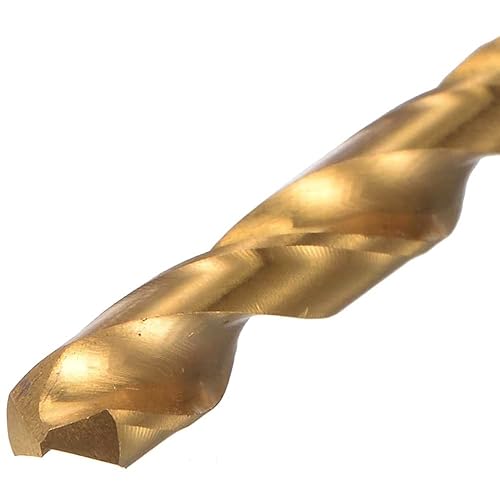 Miniatura 5 de Juego de 99 brocas recubiertas de titanio, kit de brocas HSS de punta de 135 grados para acero, aluminio, cobre, acero de aleación suave, madera,