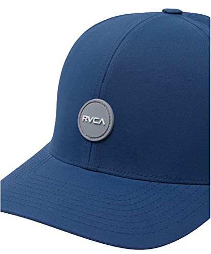 Image of RVCA Men's Flex Fit Hats - Seasons Flexfit (Slate, Large /X-Large)